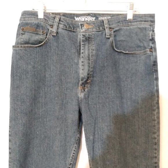Wrangler Advanced Comfort 34x34 Mens Relaxed Jeans - Picture 3 of 7